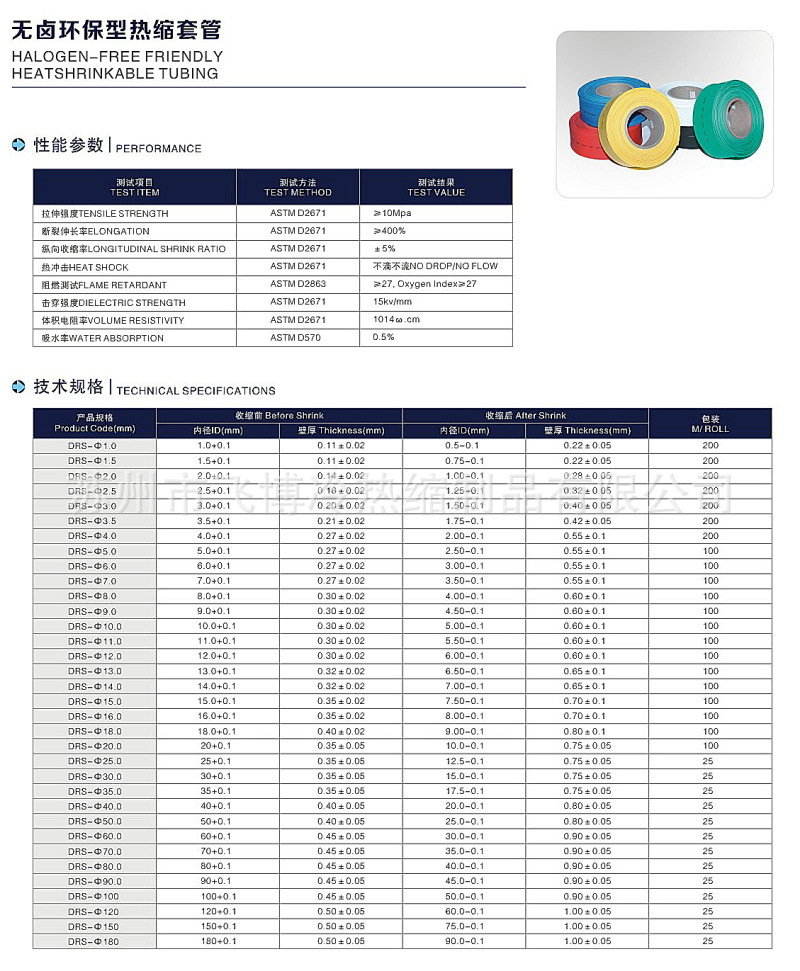 黄绿热缩管